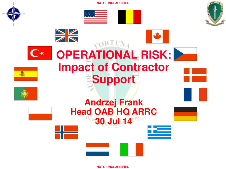 operational risk impact of contractor support