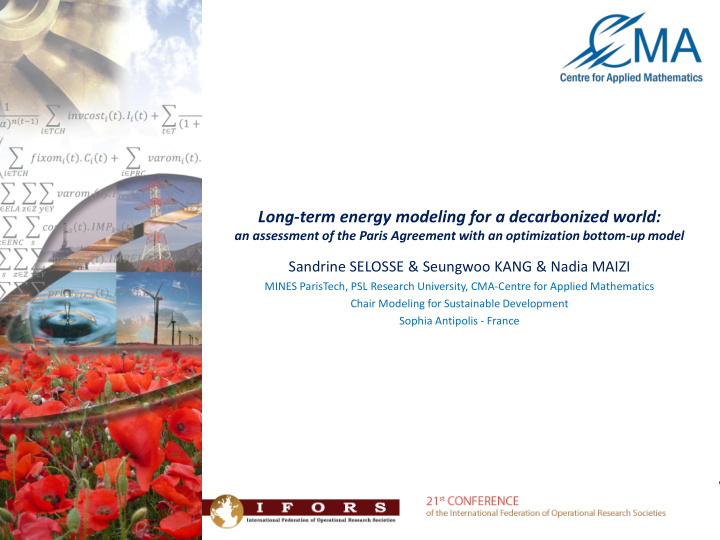 long term energy modeling for a decarbonized world