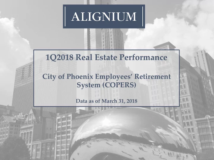 1q2018 real estate performance