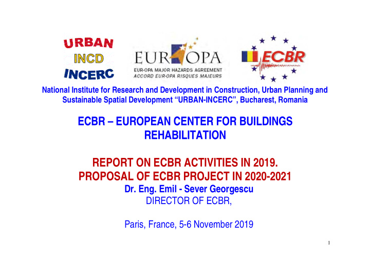 ecbr european center for buildings rehabilitation report