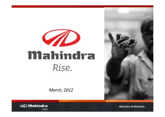 March, 2012  Mahindra &amp; Mahindra  2  India - Fast, Sustained and Stable Growth Story  GDP