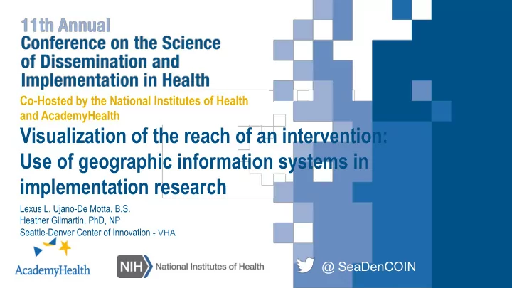 visualization of the reach of an intervention use of