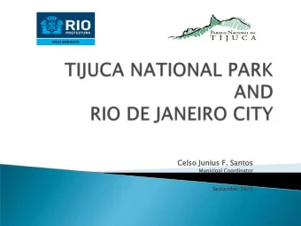 Celso  lso Junius  unius F. Sa  Santos  os  Munici  cipal  pal Coord  rdin  inator  ator  Septembe