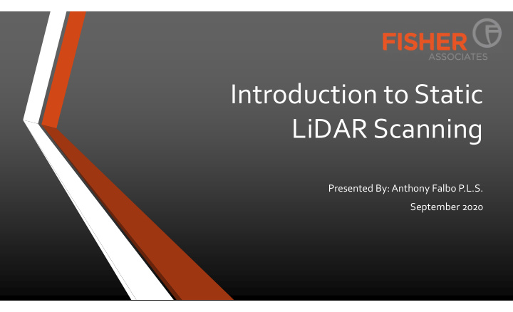 introduction to static lidar scanning