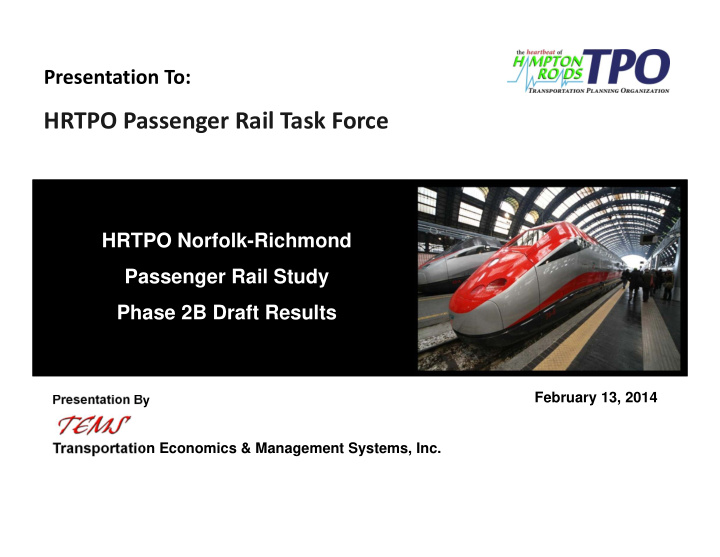 hrtpo passenger rail task force