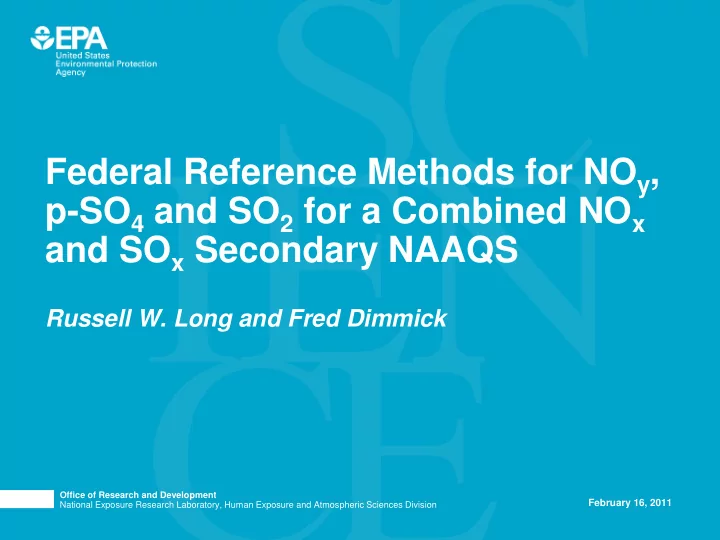 and so x secondary naaqs