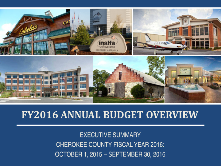 fy2016 annual budget overview