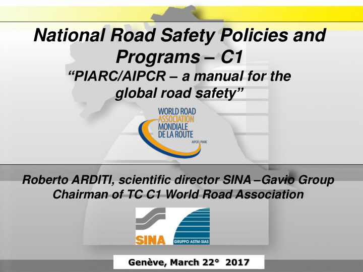 national road safety policies and programs c1