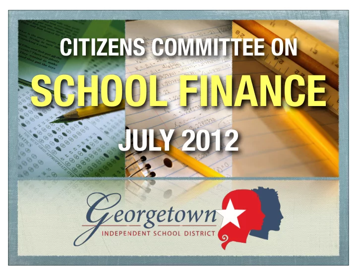 school finance