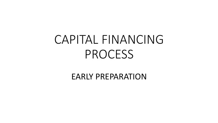 capital financing