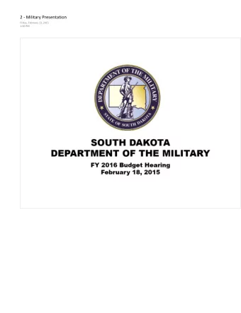 Agenda  Our Constitutional Authorities  Major Agency Goals &amp; Objectives  SONG Metrics