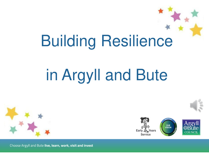 building resilience in argyll and bute building