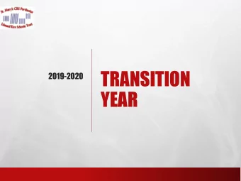 TRANSITION  2019-2020  YEAR  WHY DO  TRANSITION  YEAR?  IMPORTANCE OF 5TH YEAR  LEAVING