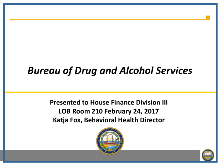 bureau of drug and alcohol services