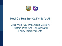 medi cal healthier california for all drug medi cal