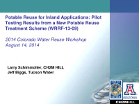 potable reuse for inland applications pilot testing