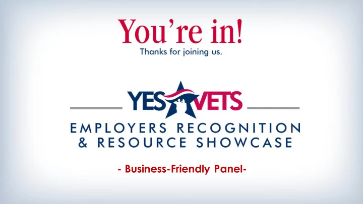 business friendly panel we ve gathered state federal and