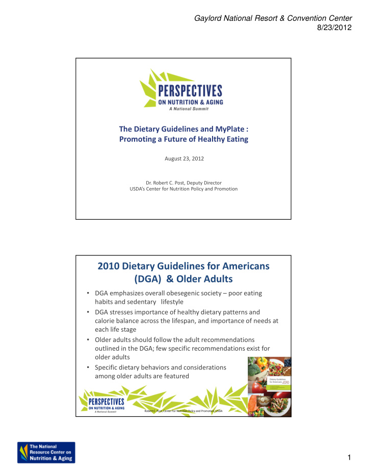 2010 dietary guidelines for americans dga older adults