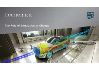 The Role of Simulation at Change  Full Vehicle Thermal Management (VTM)  Are simulation and testing