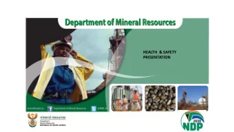 HEALTH  &amp; SAFETY  PRESENTATION  Introduction  Fatalities &amp; Injuries Per Commodity: