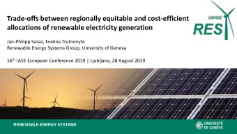 Trade-offs between regionally equitable and cost-efficient allocations of renewable electricity