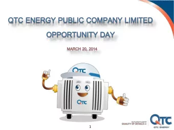 1  Company Overview  1  Industry Condition and Competition  2  Financial Status  3