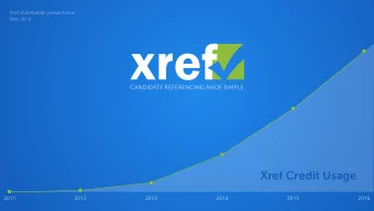 Xref Credit Usage  2011  2012  2013  2014  2015  2016  2  This presentation has been prepared by