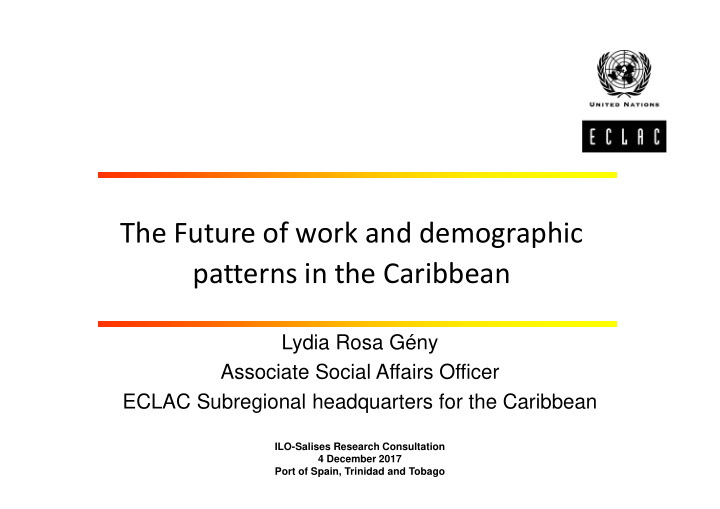 the future of work and demographic patterns in the