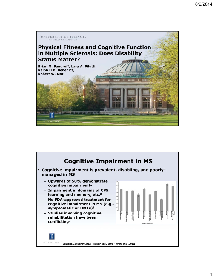 cognitive impairment in ms
