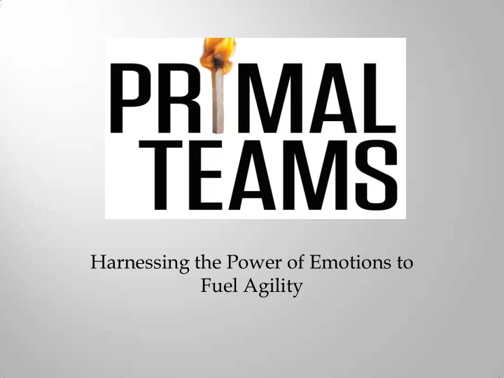 harnessing the power of emotions to