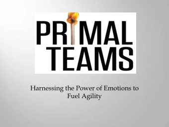 Harnessing the Power of Emotions to  Fuel Agility  How to Enhance Team Resilience  Techniques