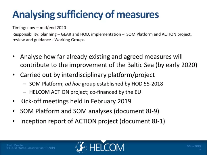 analysing sufficiency of measures
