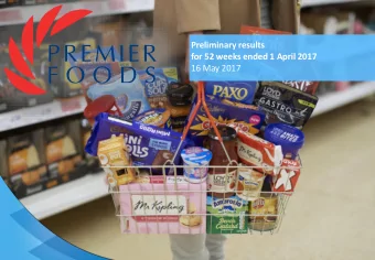 for 52 weeks ended 1 April 2017  16 May 2017  A SUMMARY OF FY16/17  A challenging year with a