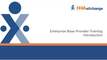 Enterprise Base Provider Training  Introduction  VNSNY CHOICE TRANSITION  Training and Agenda