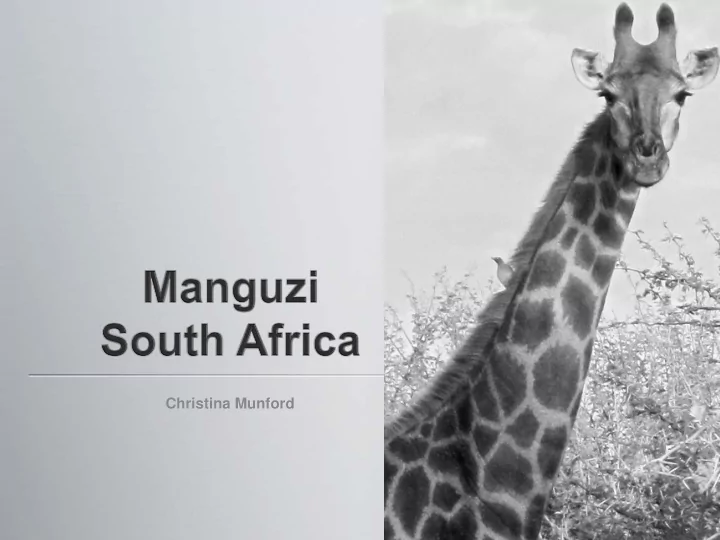 christina munford manguzi