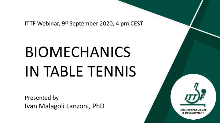 biomechanics in table tennis
