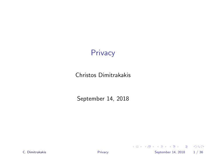 privacy