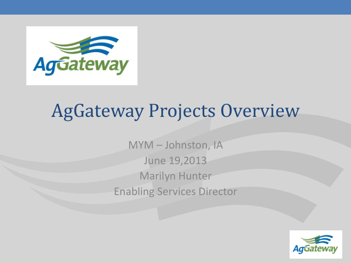 aggateway projects overview