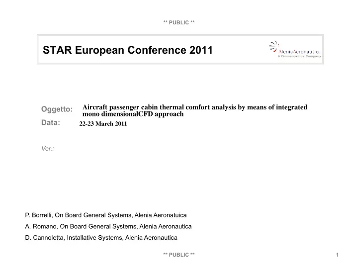star european conference 2011