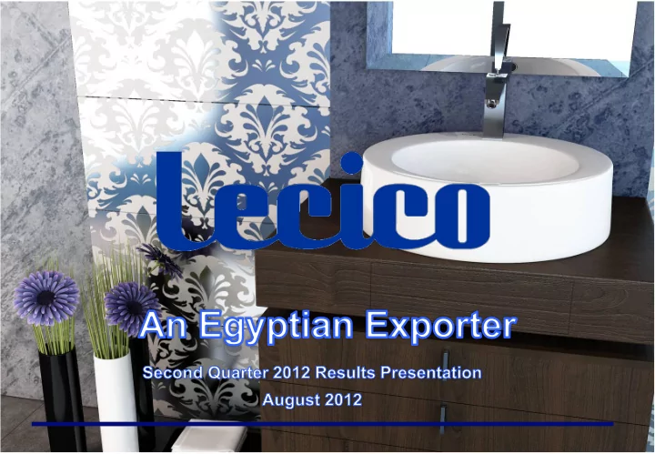 corporate summary introduction an egyptian exporter