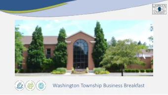 Washington Township Business Breakfast  Washington Township  Residential &amp; Commercial