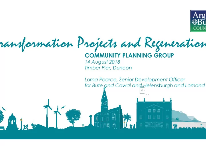 ransformation projects and regeneration