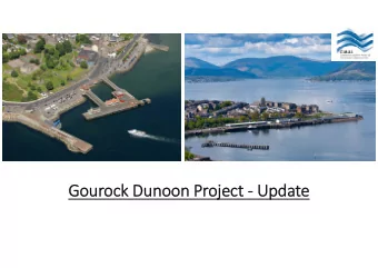 Gour  Gourock ock Dunoon Dunoon Pr Project  Upda  Update  Back Back gr  ground  ound Minister's