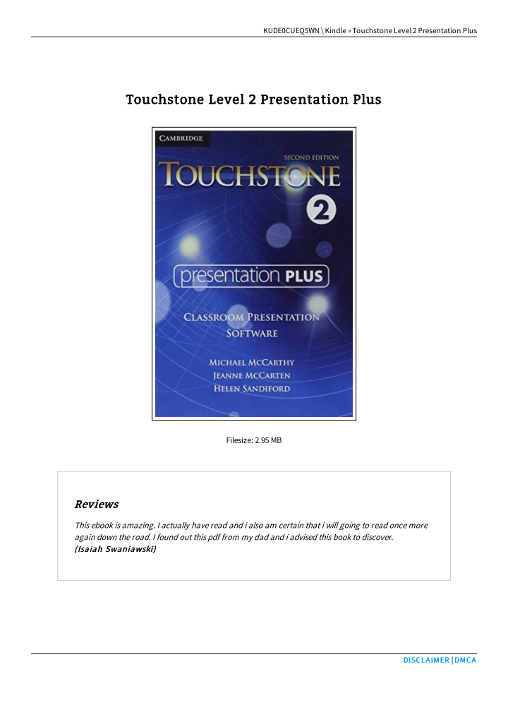 touchstone level 2 presentation plus touchstone level 2