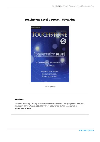 Touchstone Level 2 Presentation Plus  Touchstone Level 2 Presentation Plus  Filesize: 2.95 MB