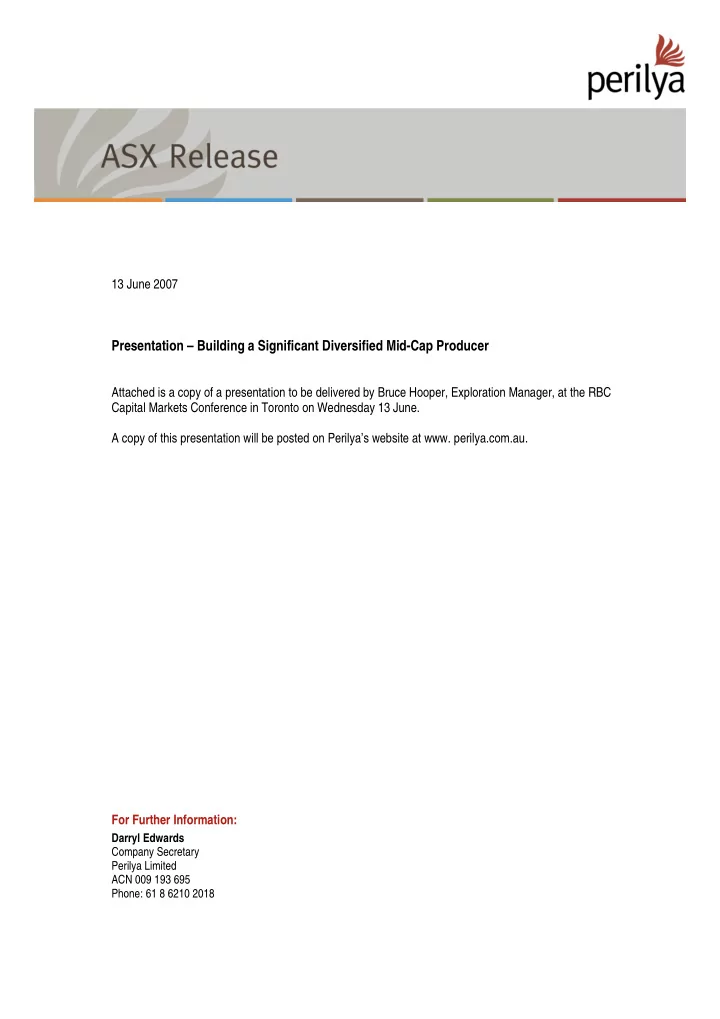 presentation building a significant diversified mid cap