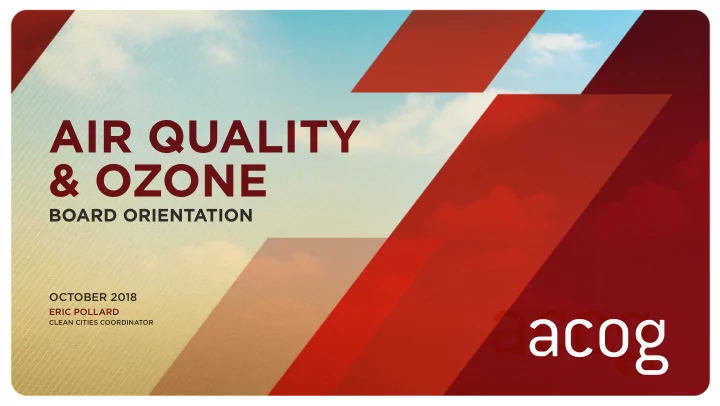 air quality amp ozone