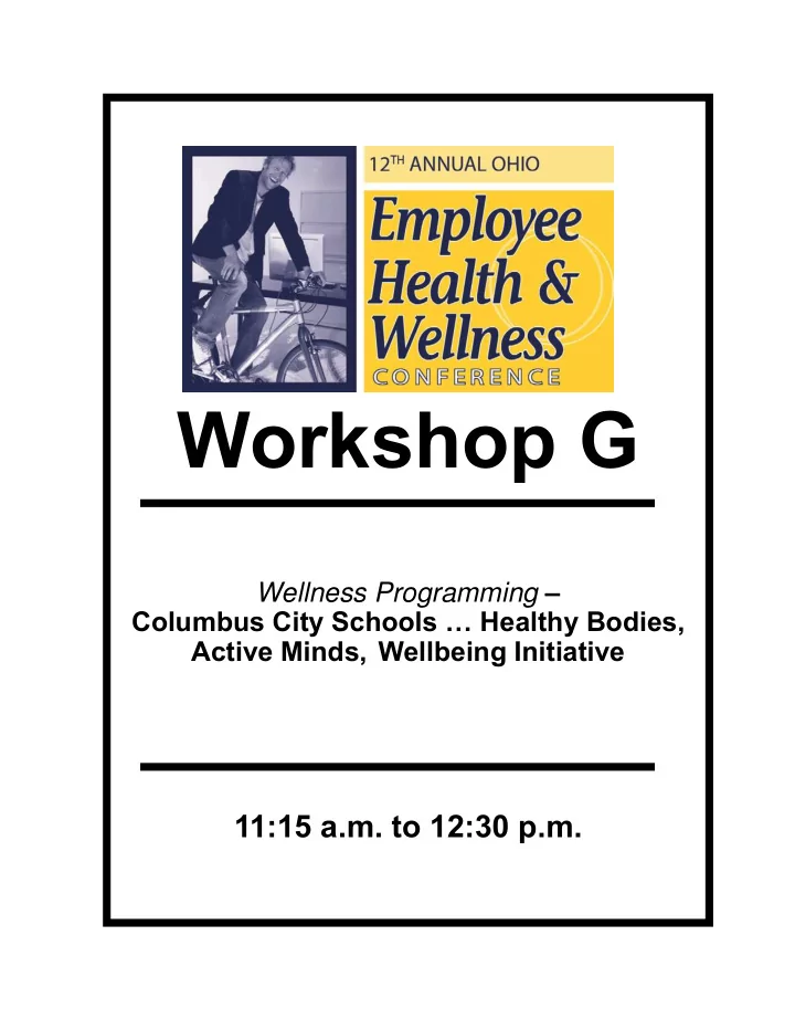workshop g