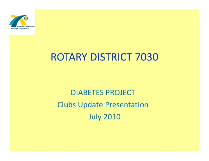 rotary district 7030