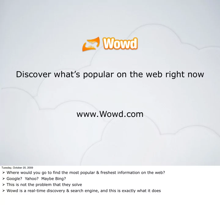 discover what s popular on the web right now wowd com